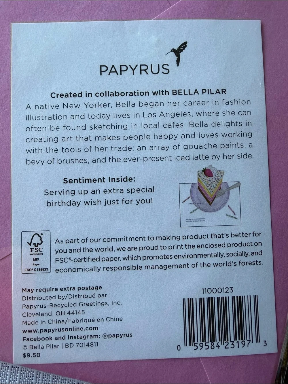 Papyrus set birthday